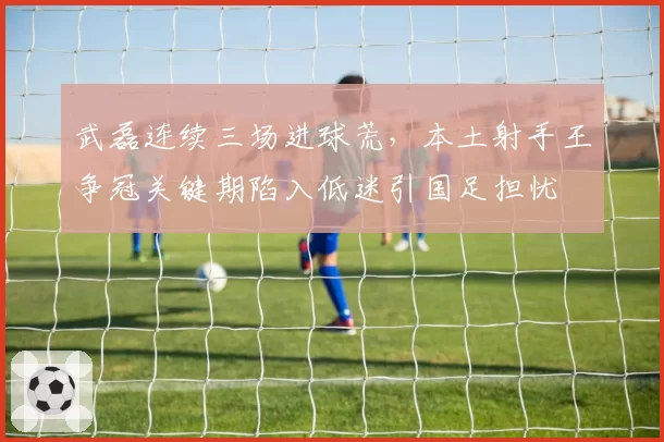 武磊连续三场进球荒,本土射手王争冠关键期陷入低迷引国足担忧